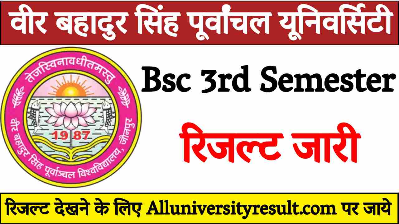 VBSPU Bsc 3rd Semester Result