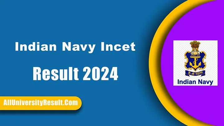 Indian Navy Incet Result 2024